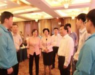 駐馬店廣視融媒新聞客戶端上線啟動儀式結(jié)束后，駐馬店市委常委,宣傳部長戚存杰，駐馬店市政府副市長馮玉梅等領(lǐng)導(dǎo)同志親切接見廣視融媒新聞客戶端部分工作人員，對新聞客戶端工作人員的工作給予充分肯定，并對今后的工作寄于厚望！