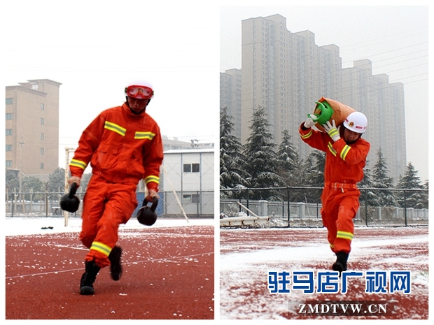 駐馬店市消防指戰員守望春節保平安