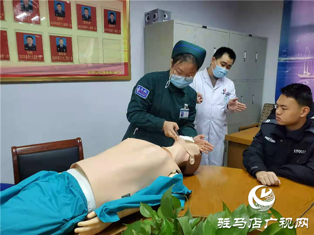 駐馬店市交警支隊聯合醫院開展“四位一體”應急救援培訓
