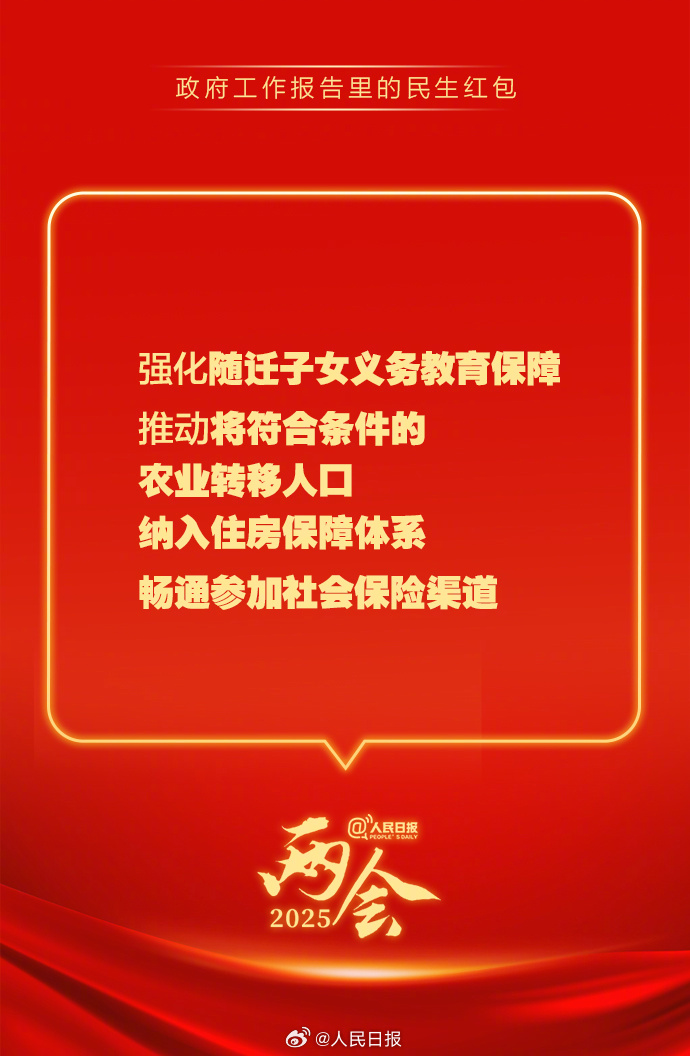 快查收!政府工作報告里的民生紅包