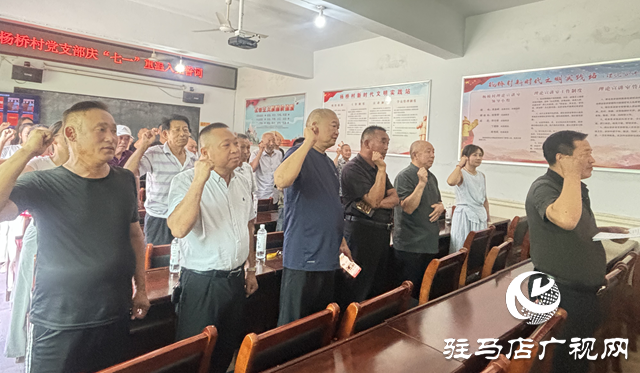 駐馬店經濟開發區關王廟鄉楊橋村開展慶“七一”主題系列活動