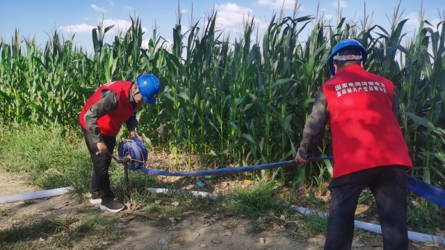 國網駐馬店供電公司：黨員先鋒在一線 抗旱保秋護民生