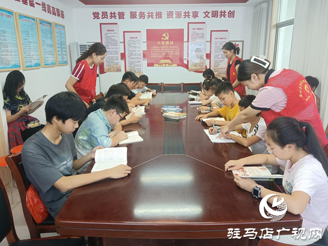 駐馬店經濟開發區界牌社區開展暑期大學生實踐服務活動