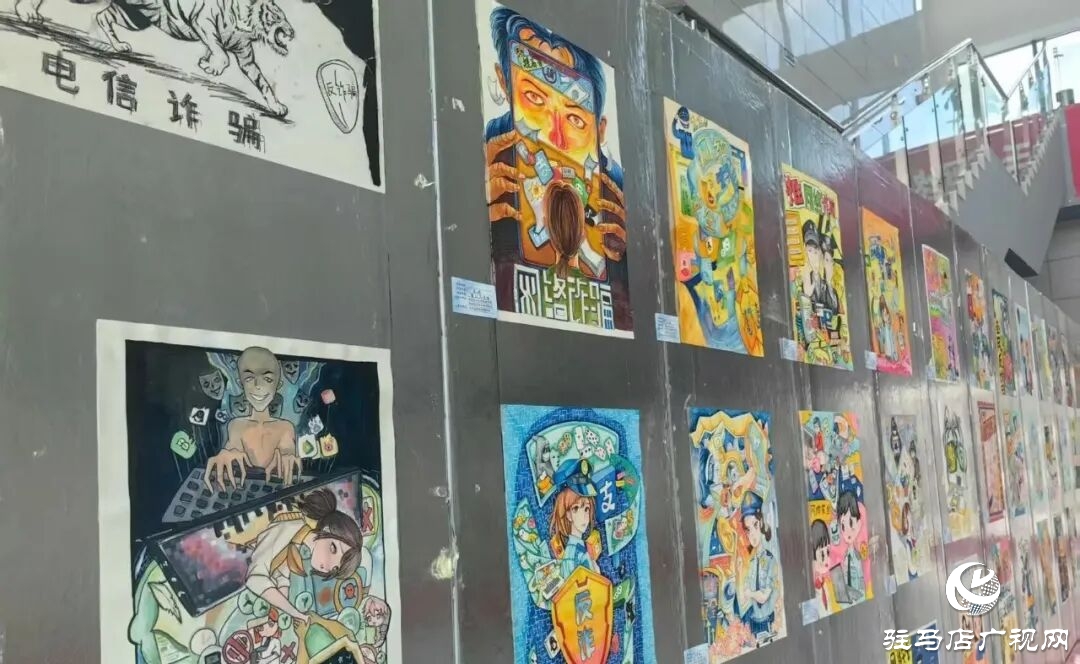 手繪護網 正陽縣青少年成網絡安全宣傳新力量