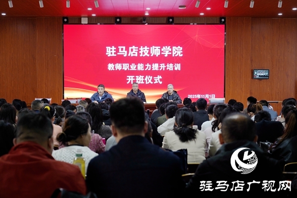 賦能青年教師 聚力質量躍升 駐馬店技師學院教師職業能力提升培訓開班