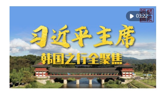 視頻畫報(bào)｜習(xí)近平主席韓國之行全聚焦