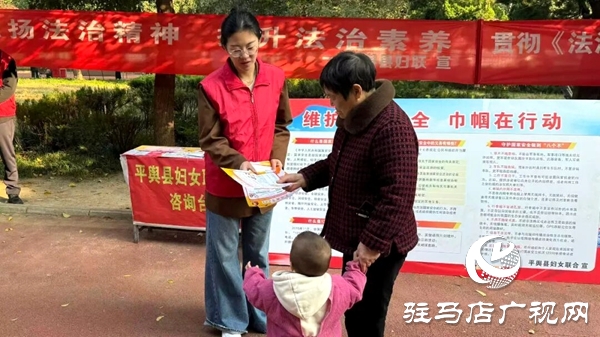 平輿縣婦聯開展普法宣傳教育活動?提升全縣婦女群眾的法治意識和維權能力