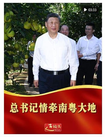 近鏡頭｜總書(shū)記情牽南粵大地
