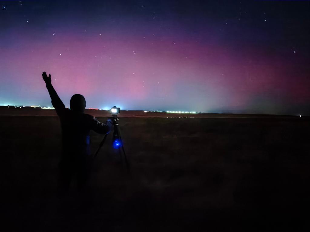 一大波美圖來了,他們在我國北方多地拍到了極光!