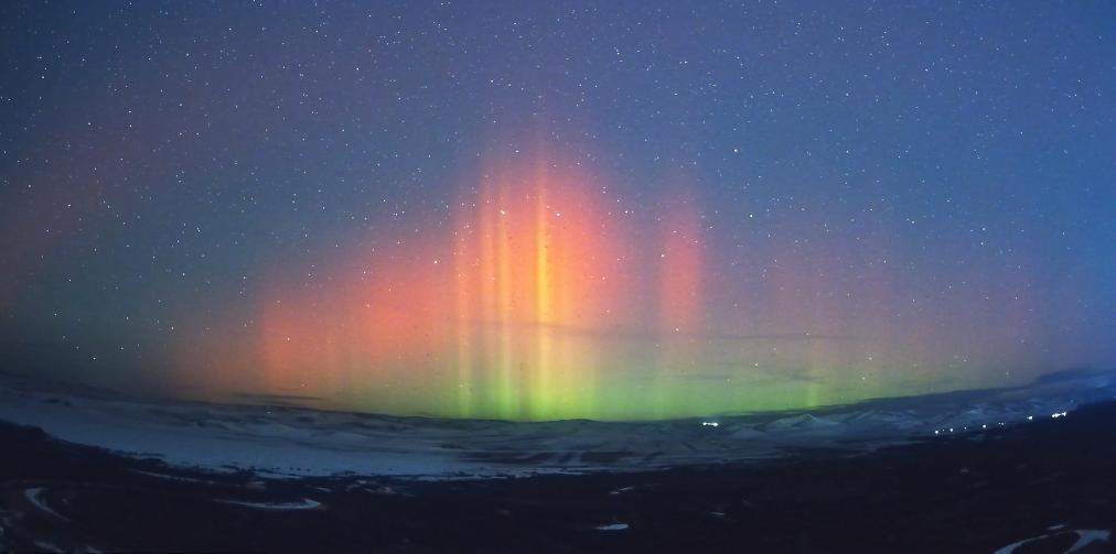 一大波美圖來了,他們在我國北方多地拍到了極光!
