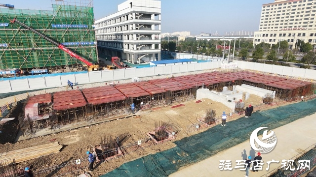 駐馬店市區順河110KV變電站正在加快建設