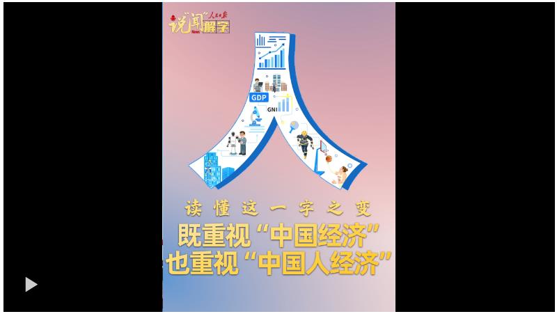 說“聞”解字·既重視“中國經濟”也重視“中國人經濟”，讀懂這一字之變
