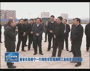 副省長張維寧一行到我市實地調研工業經濟運行狀況
